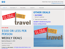 Tablet Screenshot of globalvibestravel.com